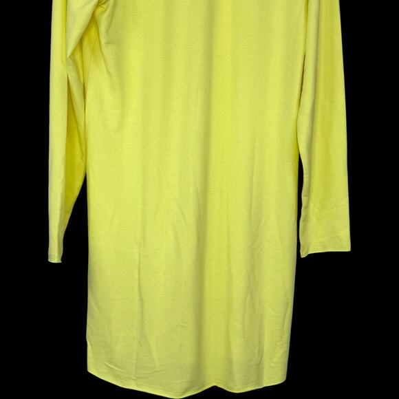 Candace Cameron Bure Collared Y-Neck Shirt Dress Sunny Lime Small NWOT Midi - Picture 5 of 11